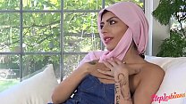 StepLesbians – Young Christian Stepsister Tastes Halal Pussy For The First Time