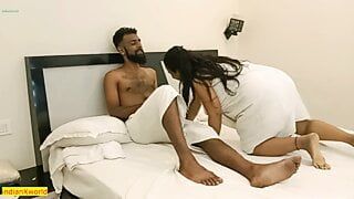 Indian cheating wife has hot sex! Indian small penis sex